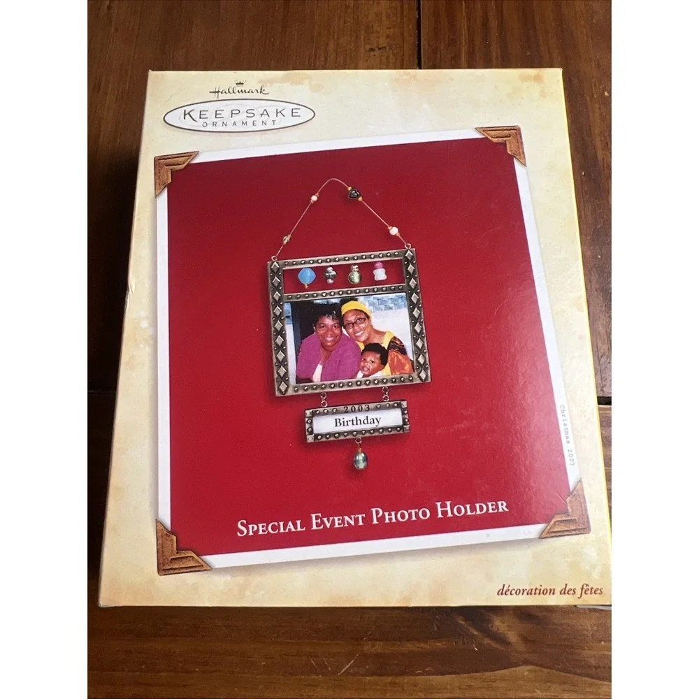 Vintage 2003 Hallmark Keepsake Ornament SPECIAL EVENT PHOTO HOLDER FREE SHIPPING - Picture 1 of 10